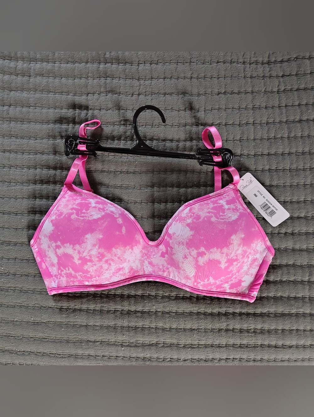 Rene Rofe Pink Tie-Dye Bra - Size 36B